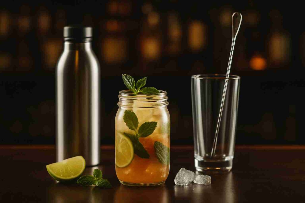 Gourde et pot de confiture